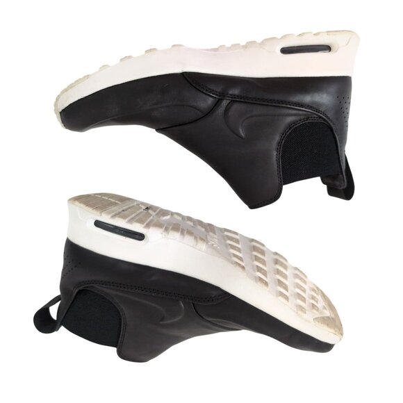 Nike Air Max Thea Mid Shoe Sneaker Ankle Boot Womens 7.5 Black Leather Slip On - Picture 3 of 10